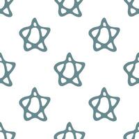 Seamless pattern with cute stars doodle for decorative print, wrapping paper, greeting cards, wallpaper and fabric vector