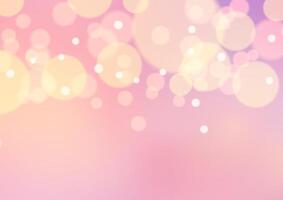 pastel coloured bokeh lights background vector