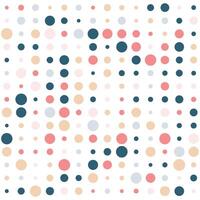 Scandi style polka dot pattern background vector