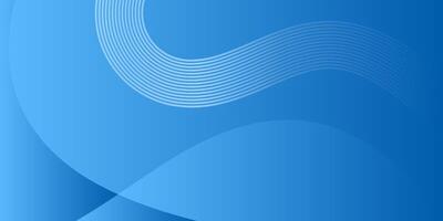 blue wave background with glowing lines vector