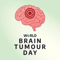 World Brain Tumour Day design template. brain design. flat design. eps 10. vector