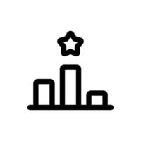 Simple Rank icon. The icon can be used for websites, print templates, presentation templates, illustrations, etc vector