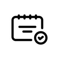 Simple Schedule icon. The icon can be used for websites, print templates, presentation templates, illustrations, etc vector