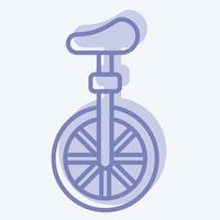 Icon Unicycle. related to Parade symbol. two tone style. simple design illustration vector