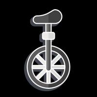 Icon Unicycle. related to Parade symbol. glossy style. simple design illustration vector