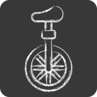 Icon Unicycle. related to Parade symbol. chalk Style. simple design illustration vector