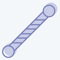 Icon Majorrete. related to Parade symbol. two tone style. simple design illustration vector