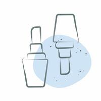 Icon Lipstick. related to Woman Day symbol. Color Spot Style. simple design illustration vector