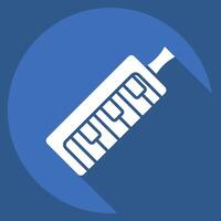Icon Electric keyboard. related to Parade symbol. long shadow style. simple design illustration vector