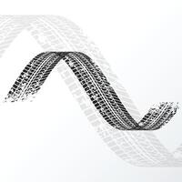 abstract racing tire tracks print marks background vector