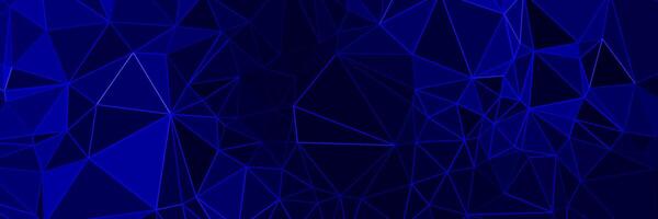 abstract blue geometric background with triangles vector