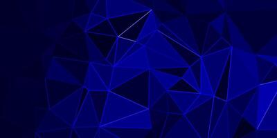 abstract blue geometric background with triangles vector