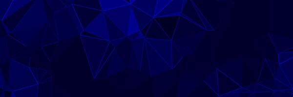 abstract blue geometric background with triangles vector