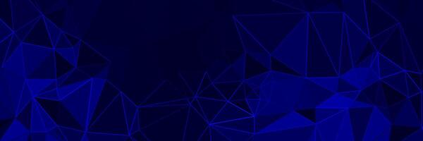 abstract blue geometric background with triangles vector