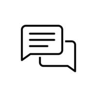 Chat Bubble Icon. Chat, message, message, sms, chat, chatting, talk line icon vector