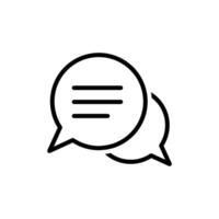 Chat Bubble Icon. Chat, message, message, sms, chat, chatting, talk line icon vector