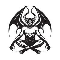 Devil Illustration Image. Devil Background Design Art, Icons, and Graphics vector
