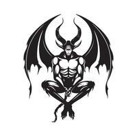 Devil Illustration Image. Devil Background Design Art, Icons, and Graphics vector