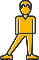Balanced Line Filled Slip Icon vector