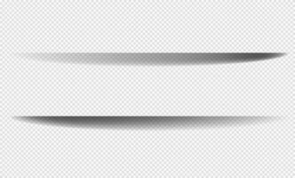 Realistic shadow with soft edges. shadow effect. Transparent oval shadow. vector