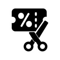 Discount design icon in trendy flat style isolated on white background. vector