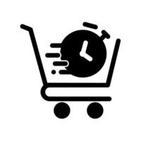 Flash sale design icon in trendy flat style isolated on white background. vector