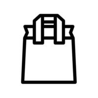 shopping bag design icon. Isolated white background. Perfect for web and app interfaces, presentations, infographics, etc. vector