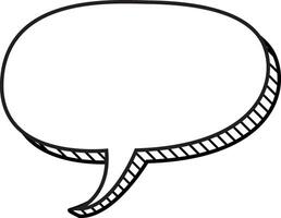 speech bubble with shading, ellements illustration vector