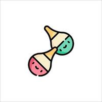 Two ice cream cones with faces on them vector