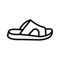 Open toe slides for casual wear and warm weather outings vector