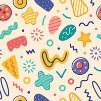 seamless pattern with background vector