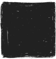 Black square grunge textured background with copy space, creating a vintage distressed effect, ideal for adding a retro or aged feel to designs vector