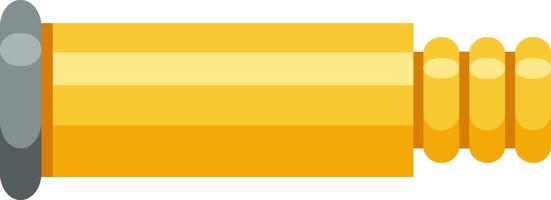 Golden spyglass extends, revealing its intricate sections, ready for exploration and discovery, evoking a sense of adventure and curiosity vector