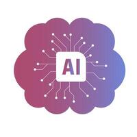 Artificial Intelligence Clipart Design vector