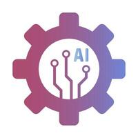 Artificial Intelligence AI Clipart Design vector