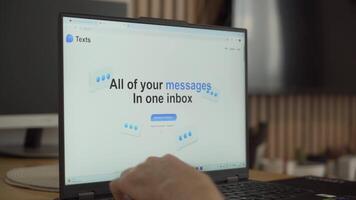 Sofia, Bulgaria-17 06 2024. Texts. All Your Messages in One Inbox, Your Ultimate Messaging App video