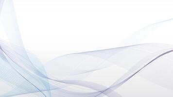 4k motion abstract white curve background. Abstract blue wave line banner. template presentation video