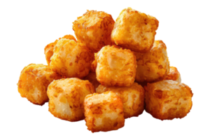 A pile of cheese fried balls on a transparent background png