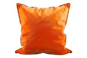 An orange pillow on transparent background png