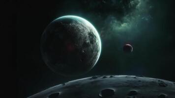 planetas dentro exterior espaço video