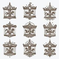 The Twister Carousel collection logo vector
