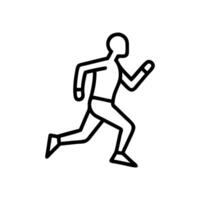 Sleek and Modern Running Icon vector