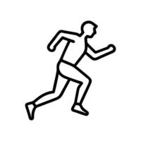 High-Energy Running Icon for Motion Graphics vector