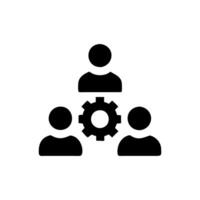 Teamwork and Collaboration Icon vector