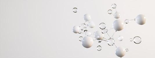 Abstract representation of molecular structures in a minimalist style. photo