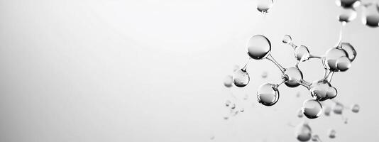Abstract representation of molecular structures in a minimalist design. photo