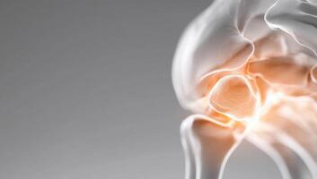 Detailed illustration of a joint highlighting its structure and function. photo