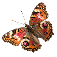 Vivid Close-Up of a Butterfly with Detailed Patterned Wings png