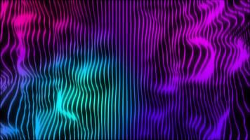 3d neon background Electric wavy pattern abstract background video