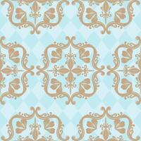 Timeless Elegance Seamless Pattern. Symmetrical repetition of the design creates a sense of harmony and balance, Elaborate of traditional damask baroque patterns for high-end Exquisitely Decor vector